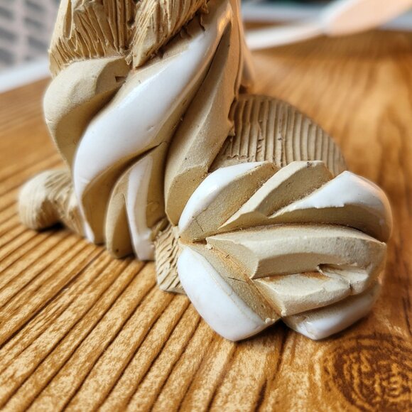 Vintage Artesania Rinconada Collie Dog figurine Handmade Uruguay Ceramic 3" tall - Picture 7 of 15